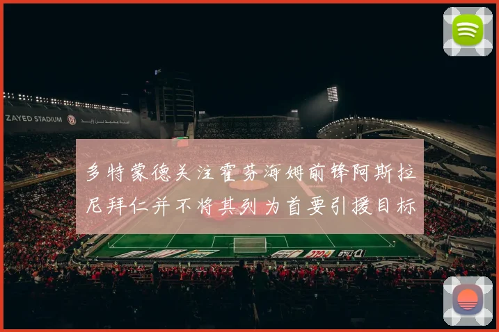多特蒙德关注霍芬海姆前锋阿斯拉尼拜仁并不将其列为首要引援目标
